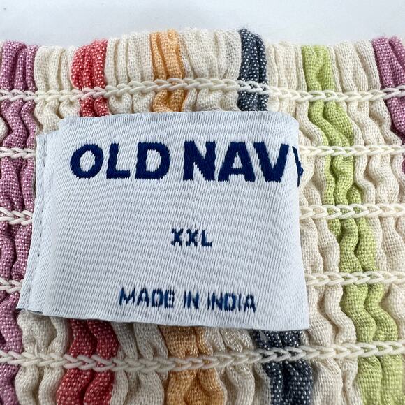 Old Navy Womens Striped Tie Knot Front Short Sleeve Top Size XXL - Picture 6 of 8